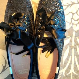 Keds for Kate Spade black sparkle shoes size 7.5